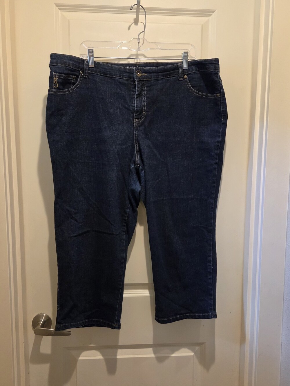 Style & Co Dark Blue Women’s Capris Jeans - Classic Stretch Denim
